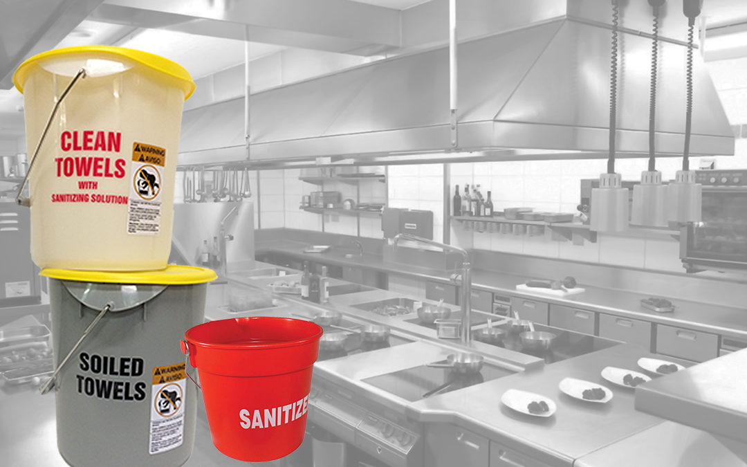 Cleaning Chemicals and Tools for a Commercial Kitchen