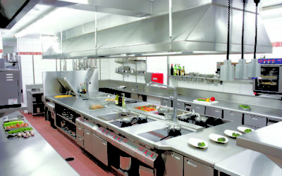 Cleaning Chemicals and Tools for a Commercial Kitchen